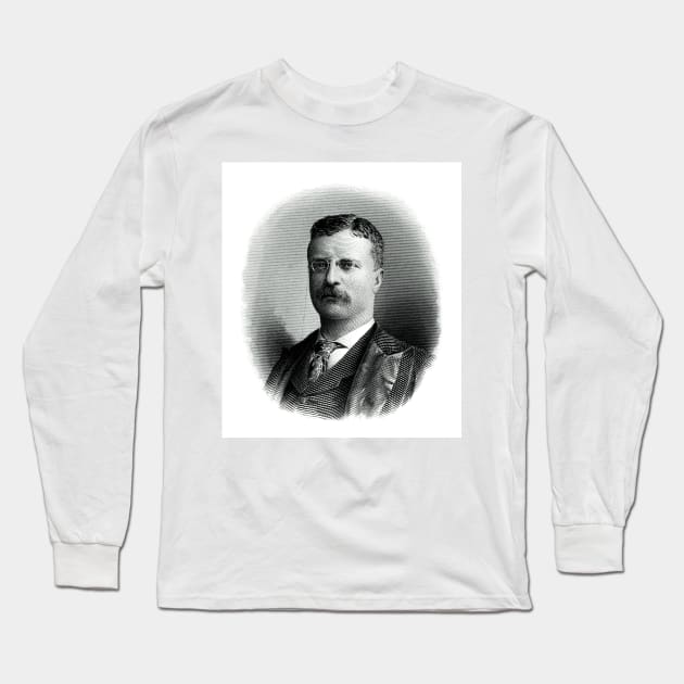 TEDDY ROOSEVELT Long Sleeve T-Shirt by truthtopower